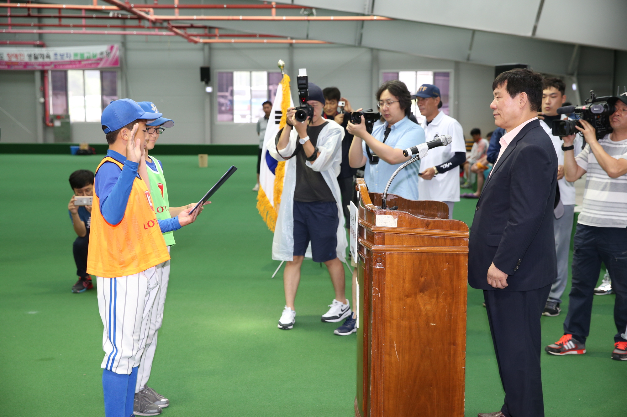 7월16일 허구연의 롯데리아 패스티볼 유소년 야구교실3